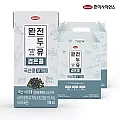 [T감사제]한미 국산 검은콩 무가당 두유 190ml, 32개입