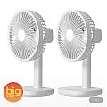 1+1 에어루미 탁상 BLDC선풍기 회전헤드 4000mah