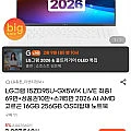 LG그램 15ZD95U-GX5WK AMD 고르곤 16GB 256GB OS미탑재