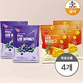 CJ 이츠웰 냉동 블루베리 1kg 2개+냉동 애플망고 1kg 2개 (네멤)