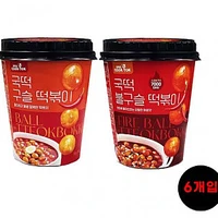 국민학교 구슬 컵볶이 떡복이 108g x 6개입