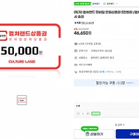 컬쳐랜드 모바일 문화상품권 5만원권