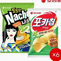 도도한나쵸 어니언(92g) 6개 + 포카칩 어니언(66g) 6개