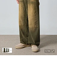 디미트리블랙 워싱 더블니 카펜터 팬츠