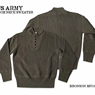 브론슨 미육군 하이넥 울 스웨터 2종