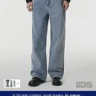 무탠다드 딥 턱 와이드 데님