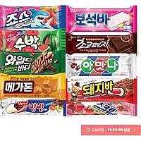 [50개] 아이스크림 바류 10종 5개(아맛나/돼지바/메가톤/와일드바디/빙빙바 등)