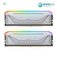 (스마일카드, 삼성카드) 서린공식 Apacer DDR5-6000 CL38 NOX RGB SILVER 패키지 (32GB(16Gx2))