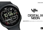 갤럭시워치 페이스 SamWatch Digital IX Neon